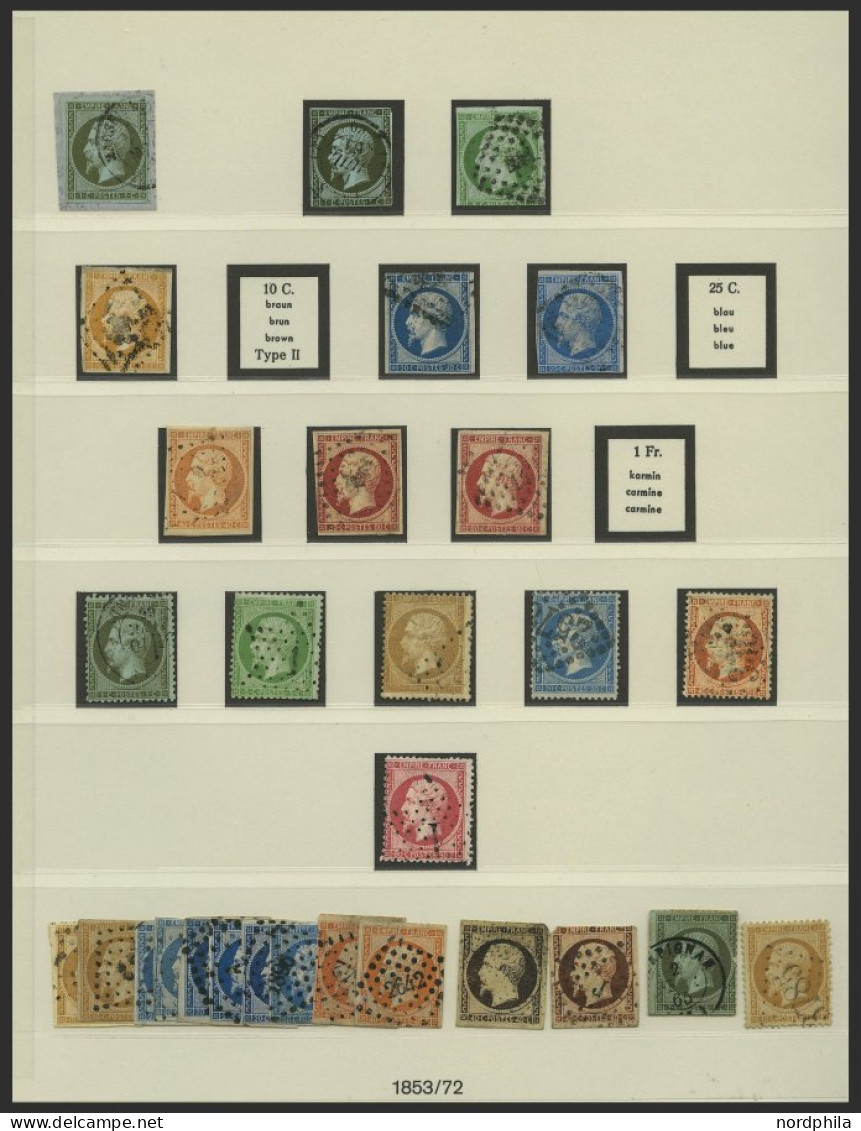 SAMMLUNGEN ,o, , Sammlung Frankreich Von 1889-1959 In 2 Lindner Falzlosalben Mit Guten Mittleren Ausgaben, Der Klassisch - Collections