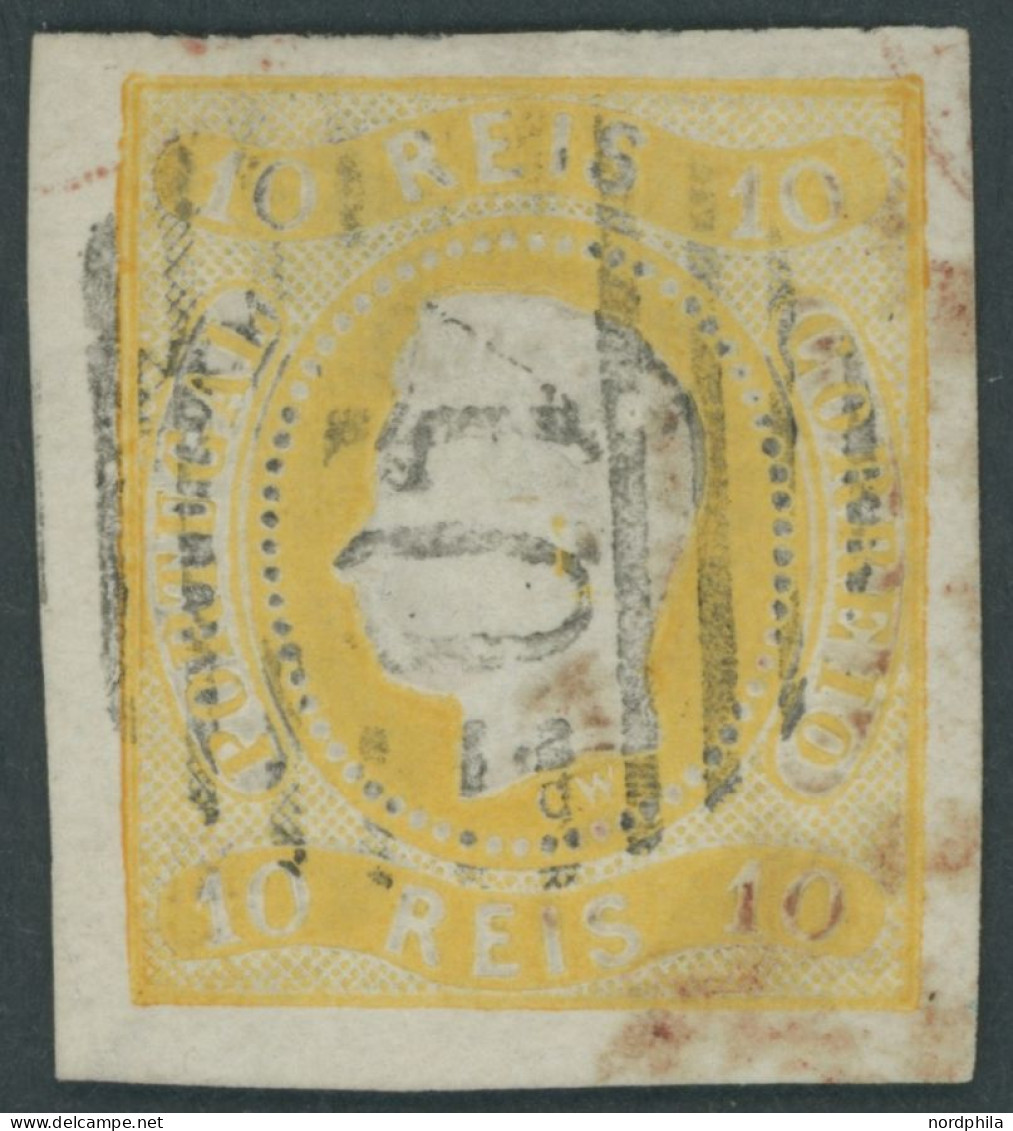 PORTUGAL 18 O, 1866, 10 R. Gelb, Pracht, Mi. 200.- - Autres & Non Classés