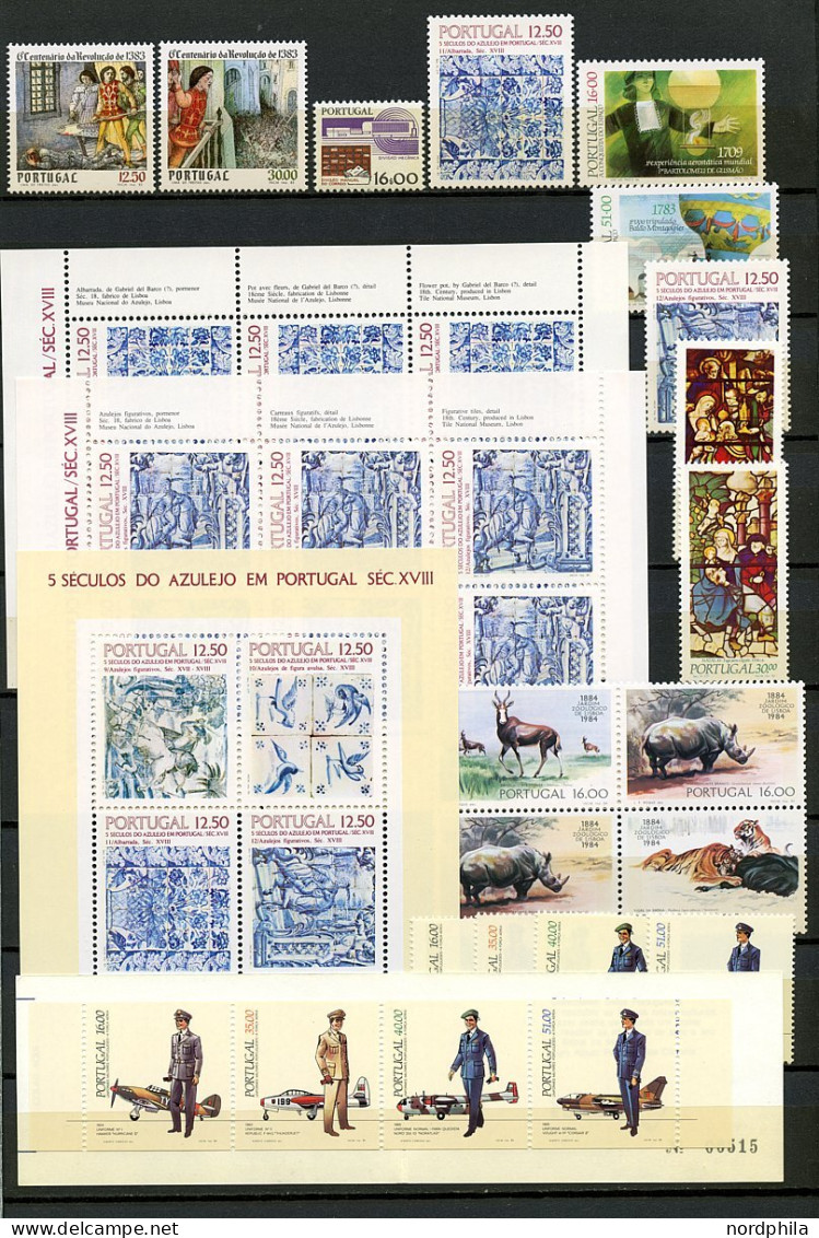 SAMMLUNGEN, LOTS 1552-1644 , Portugal 19782/84, Mi.Nr. 1552-1644, 1982, 1983 Und 1984 Komplett Postfrisch Mit Dem Kleinb - Sammlungen