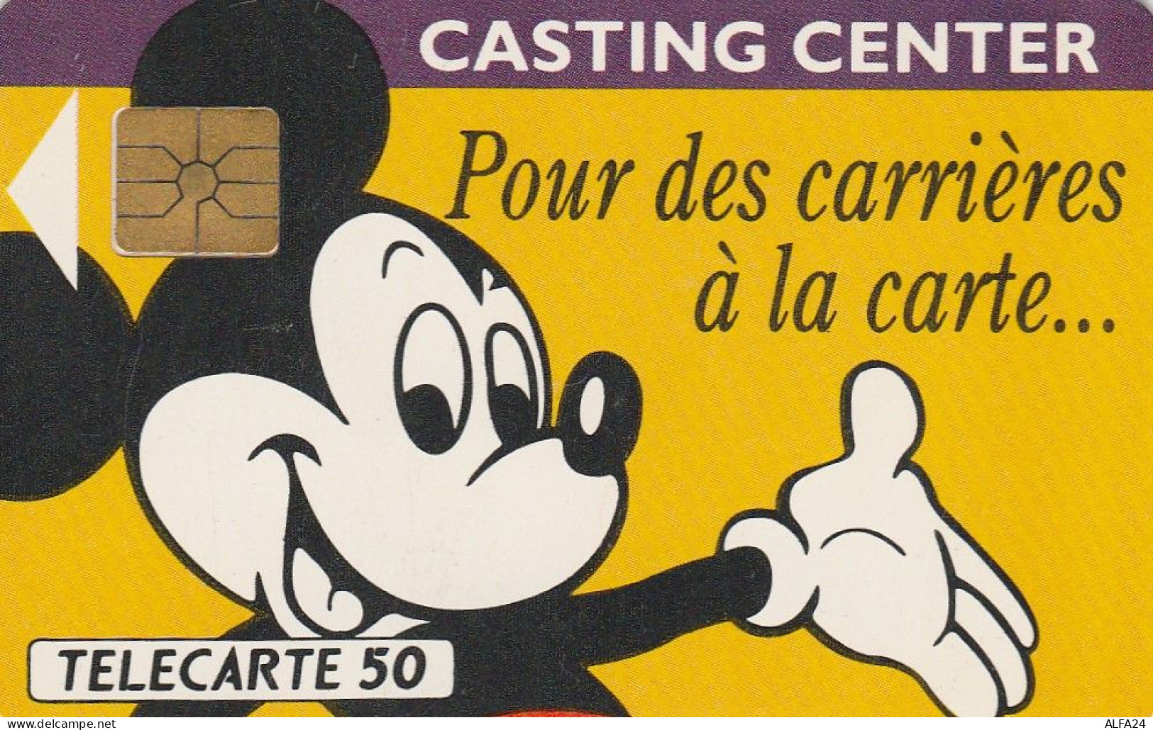 TELECARTE F201 MICKEY CASTING CENTER (2) - 1992