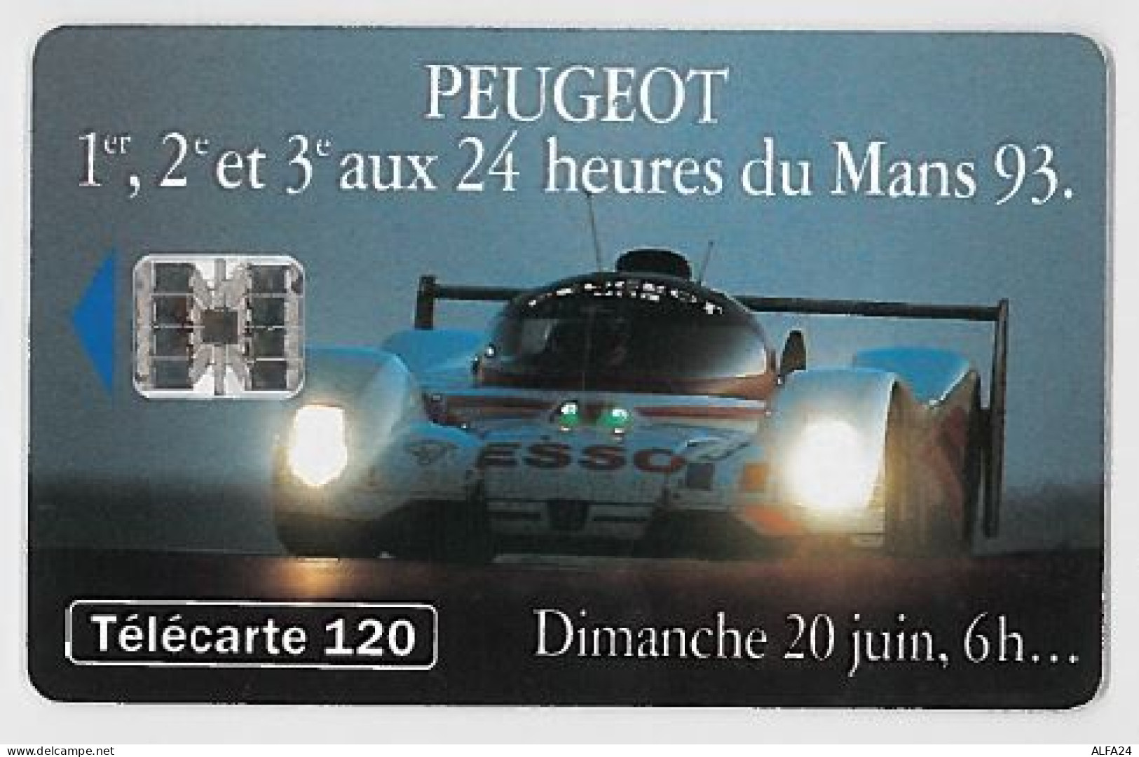 TELECARTE F412 PEUGEOT DIMANCHE 6H (2) - 1993