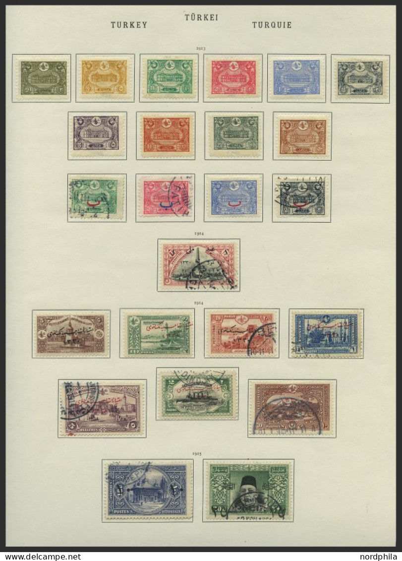 TÜRKEI O, , 1882-1925, Interessanter Alter Sammlungsteil Mit Einigen Besseren Ausgaben, U.a. Mi.Nr. 212-21 , 252-60 Gest - Sonstige & Ohne Zuordnung