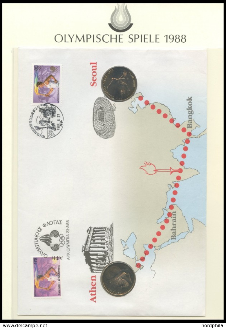 SPORT ,Brief , Olympische Spiele 1988 In 3 Borek Spezialalben Mit Vielen Guten Ausgaben, Auch Viele Ungezähnte Ausgaben, - Autres & Non Classés