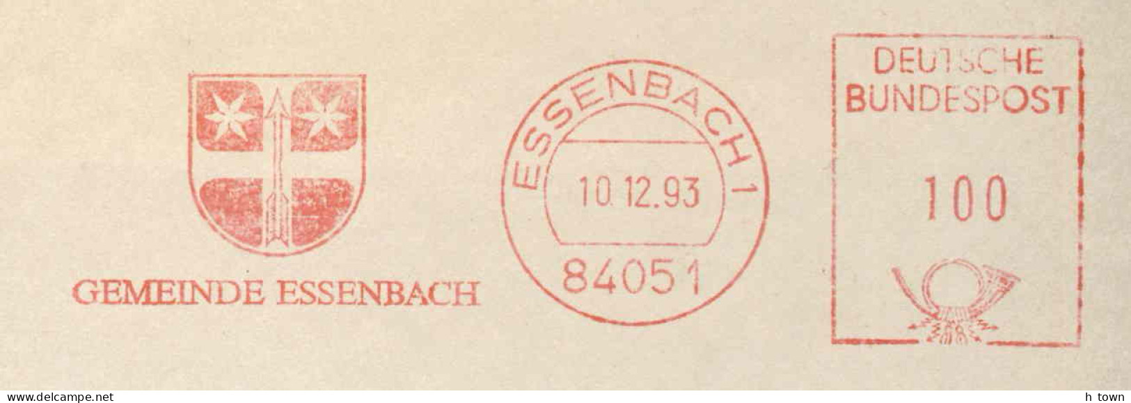 953  Flèche, Tir à L'arc: Ema D'Allemagne - Arrow In Coat Of Arms: Meter Stamp From Essenbach. Archery Tir à L'arc - Tiro Con L'Arco