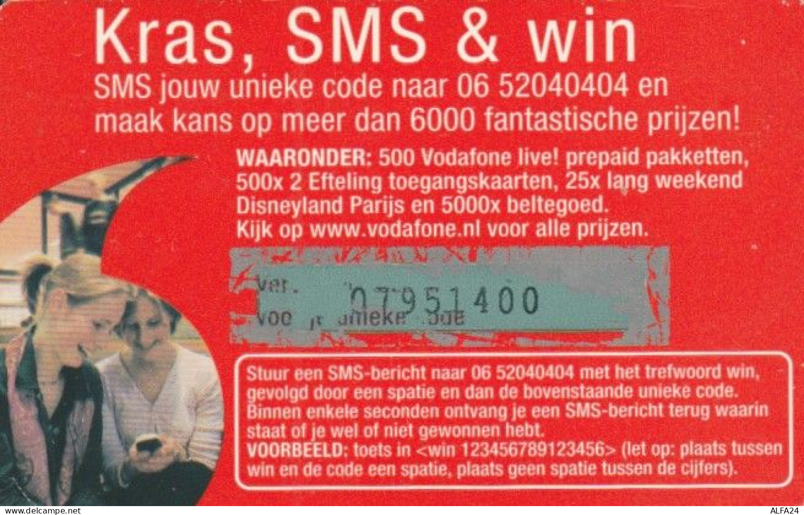 PREPAID PHONE CARD OLANDA-VODAFONE (PK1581 - [3] Handy-, Prepaid- U. Aufladkarten