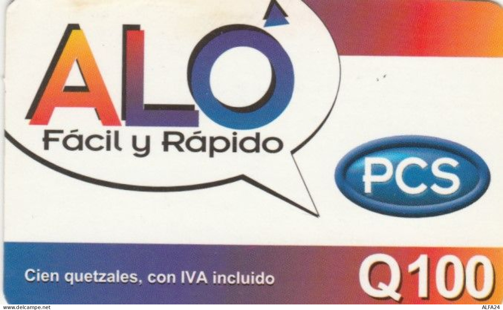 PREPAID PHONE CARD GUATEMALA (PK1196 - Guatemala