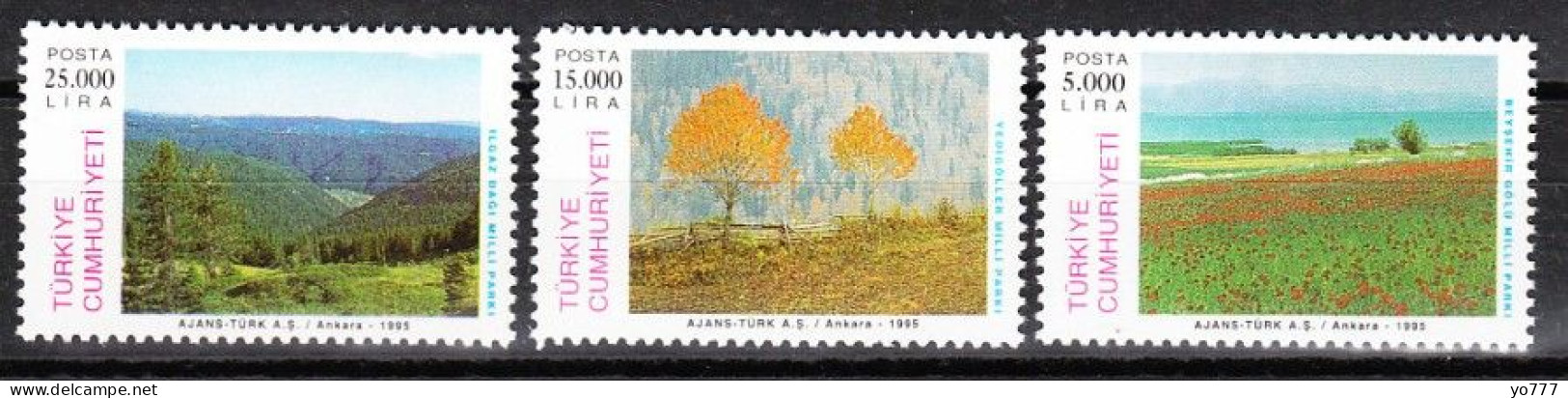 (3049-51) TURKEY WORLD ENVIRONMENT DAY (YEAR OF SAVING NATURE IN EUROPA) MNH** - Ungebraucht