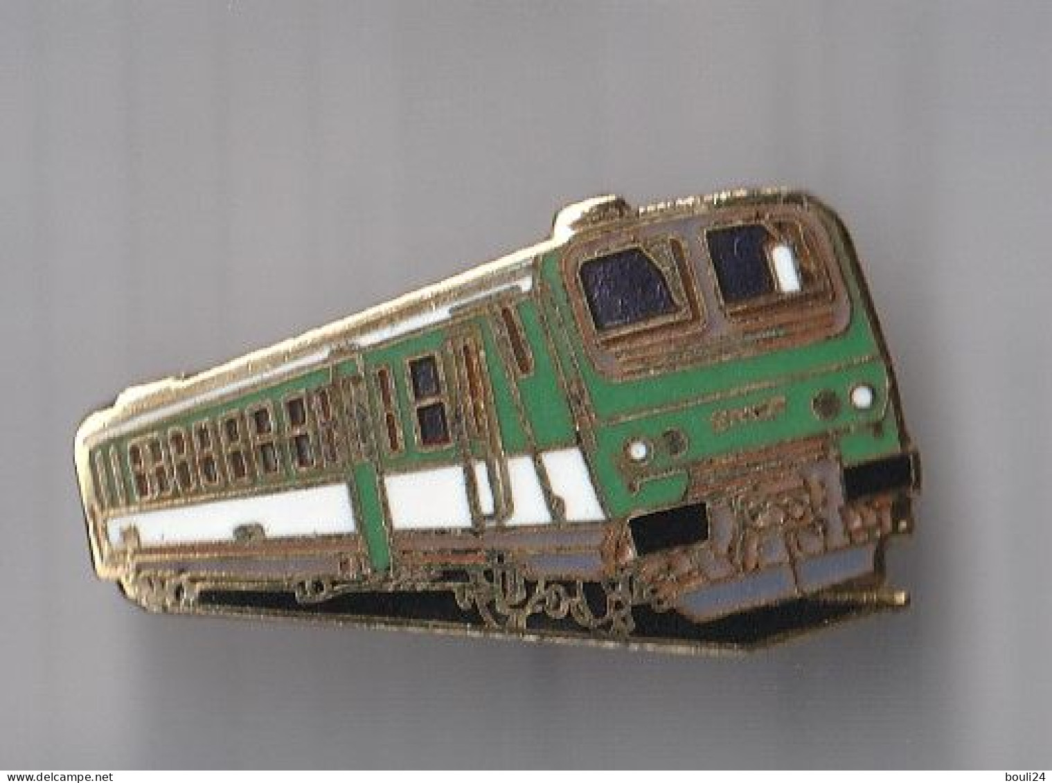 PIN'S THEME SNCF  RAME AUTOMOTRICE  NON ESTAMPILLE  COULEUR  VERTE - TGV