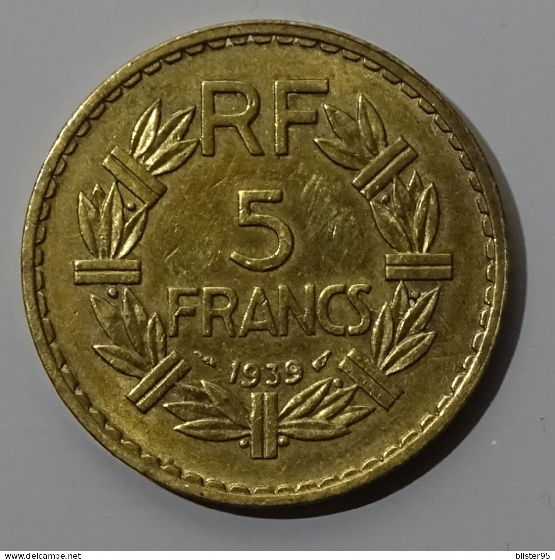 5 Francs 1939 Cupro Alu En Etat Ttb+ - 5 Francs