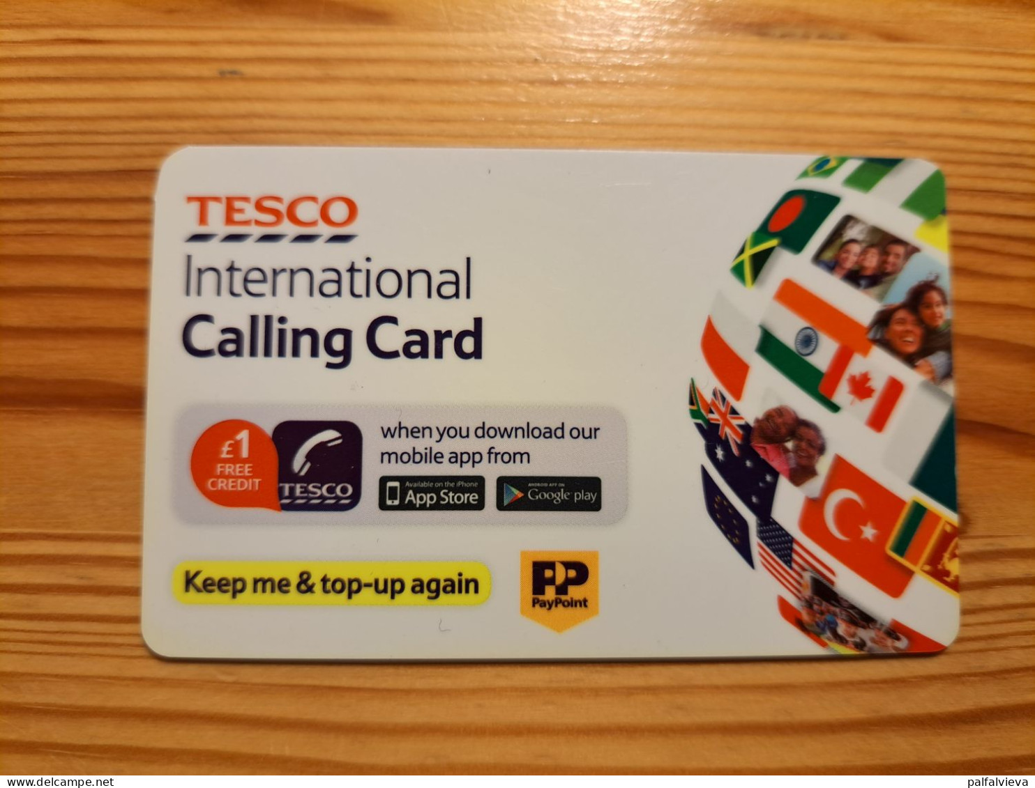 Prepaid Phonecard United Kingdom, Tesco International Calling Card - Bedrijven Uitgaven