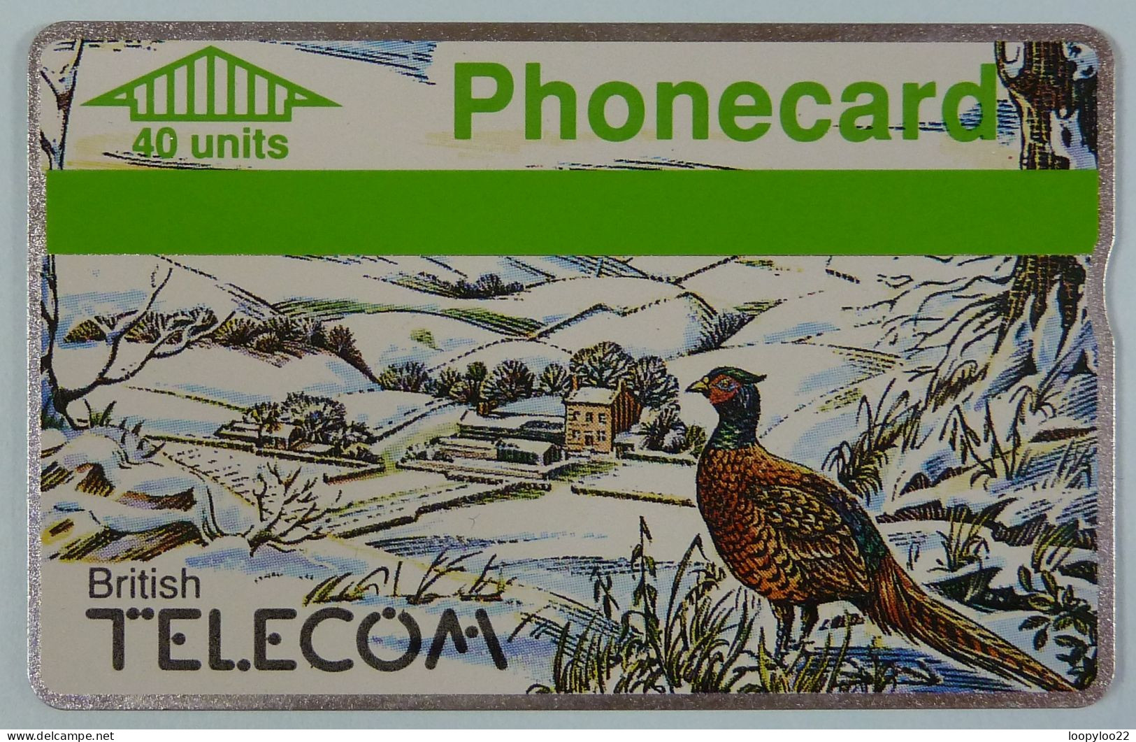 UK - Great Britain - Landis & Gyr - BTC012 - Winter 1989 - Pheasant - Specimen - 40 Units - R - Autres & Non Classés