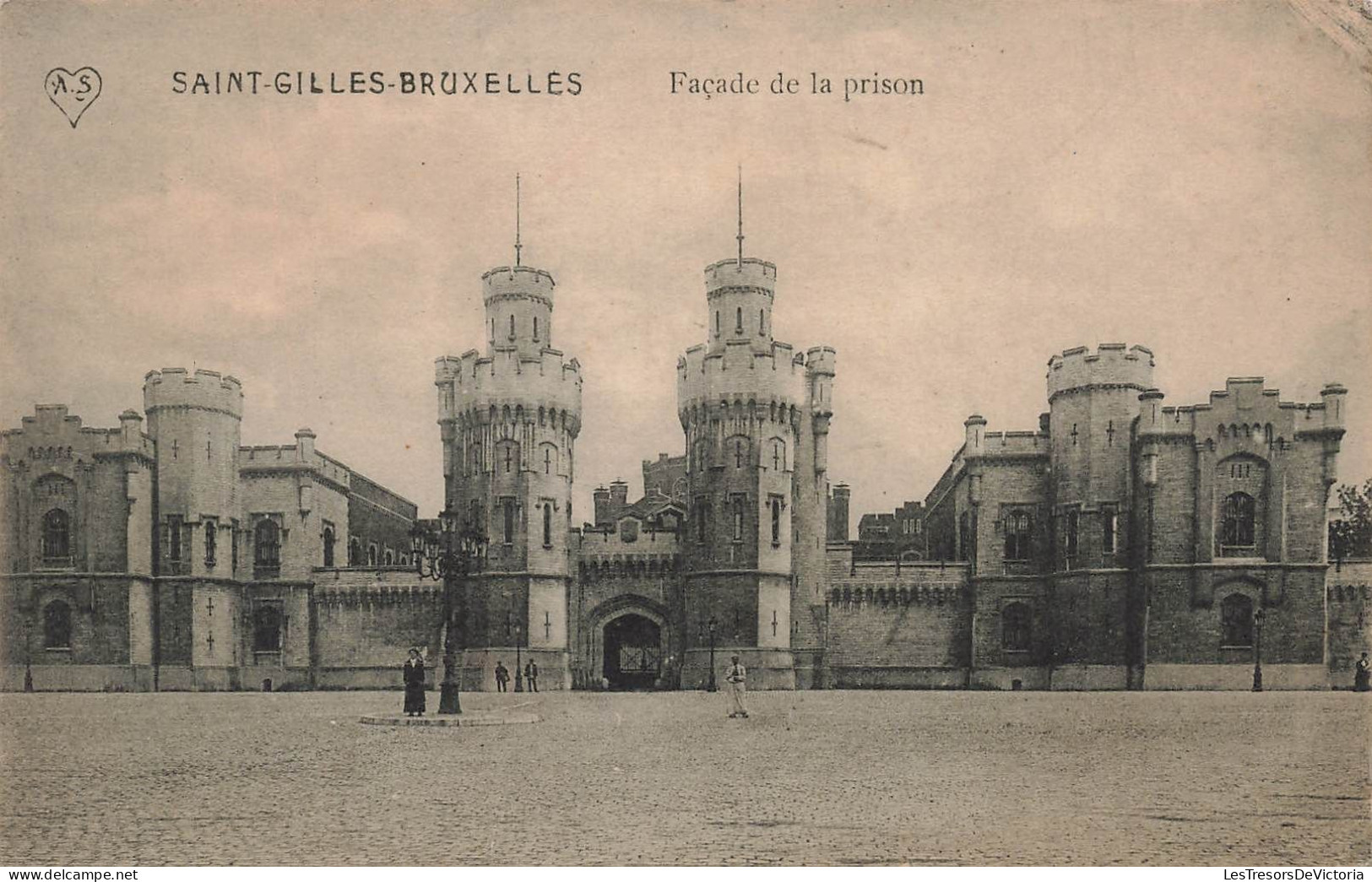 BELGIQUE - Bruxelles - Saint Gilles - Façade De La Prison - Carte Postale Ancienne - St-Gilles - St-Gillis