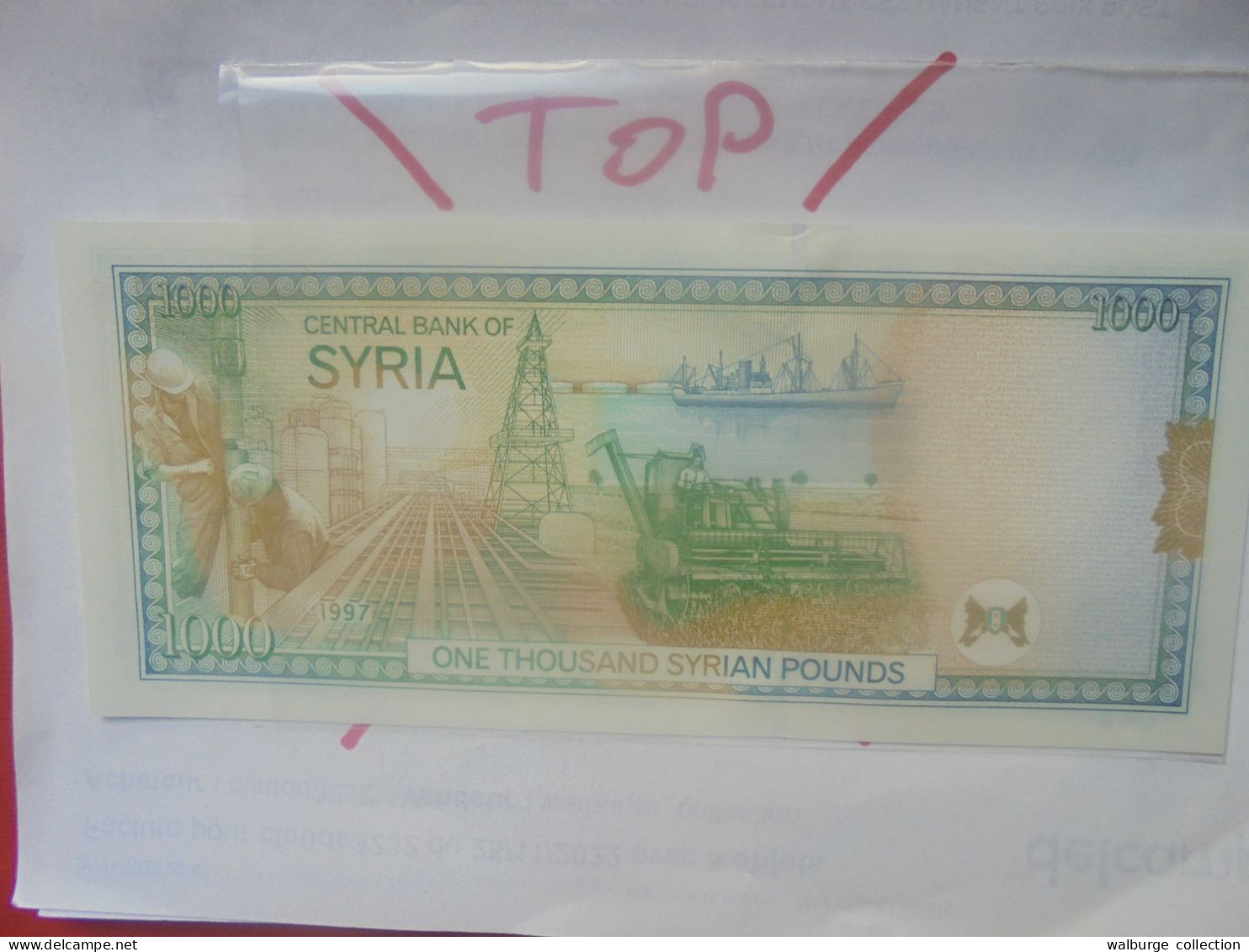 SYRIE 1000 POUNDS 1997 Neuf (B.31) - Syrië