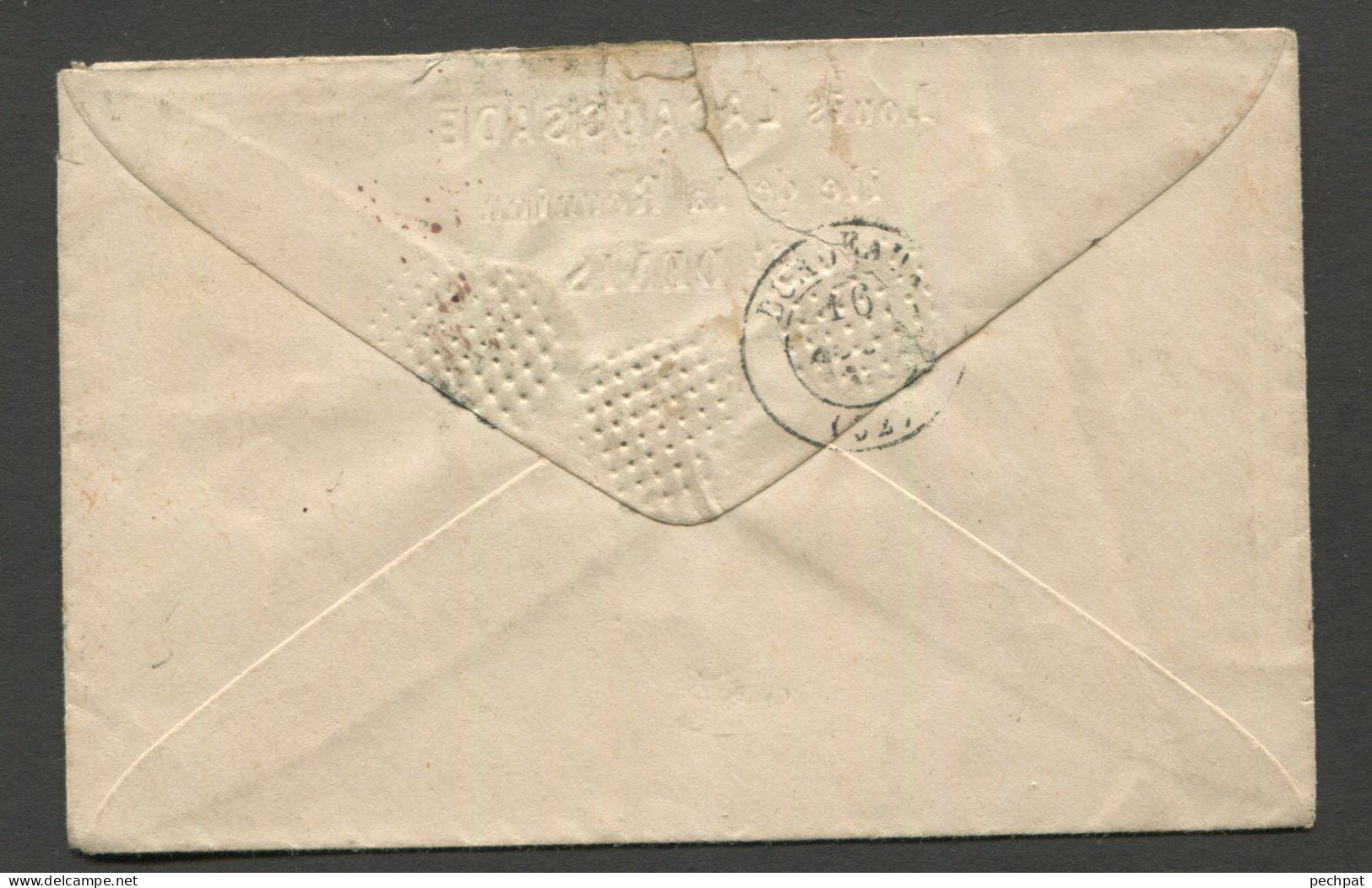 Réunion Lettre De 1863 Cachet Suez à En-tête De Louis Lacaussade Pour Bordeaux - Storia Postale