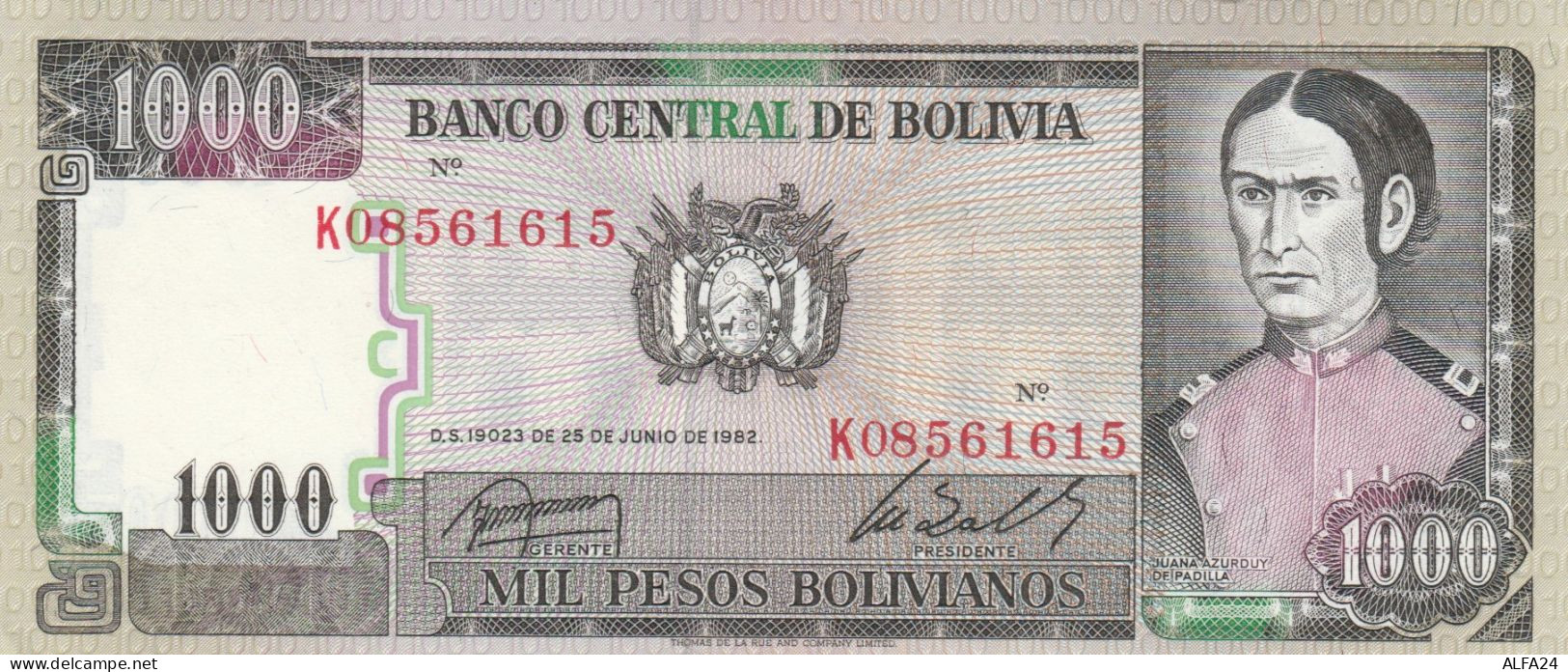 BANCONOTA BOLIVIA 1000 UNC (RY2752 - Bolivien