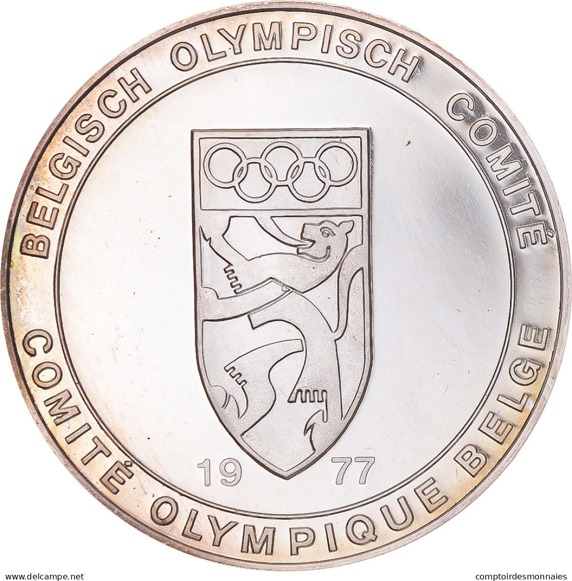 Belgique, Médaille, Médaille Comité Olympique Belge 1977 .fdc, 1977, FDC - Other & Unclassified