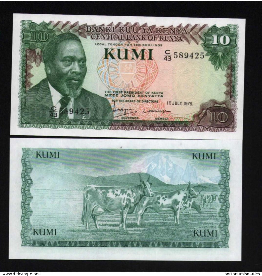 Kenya 10 Shilingi 1978 Unc - Kenya