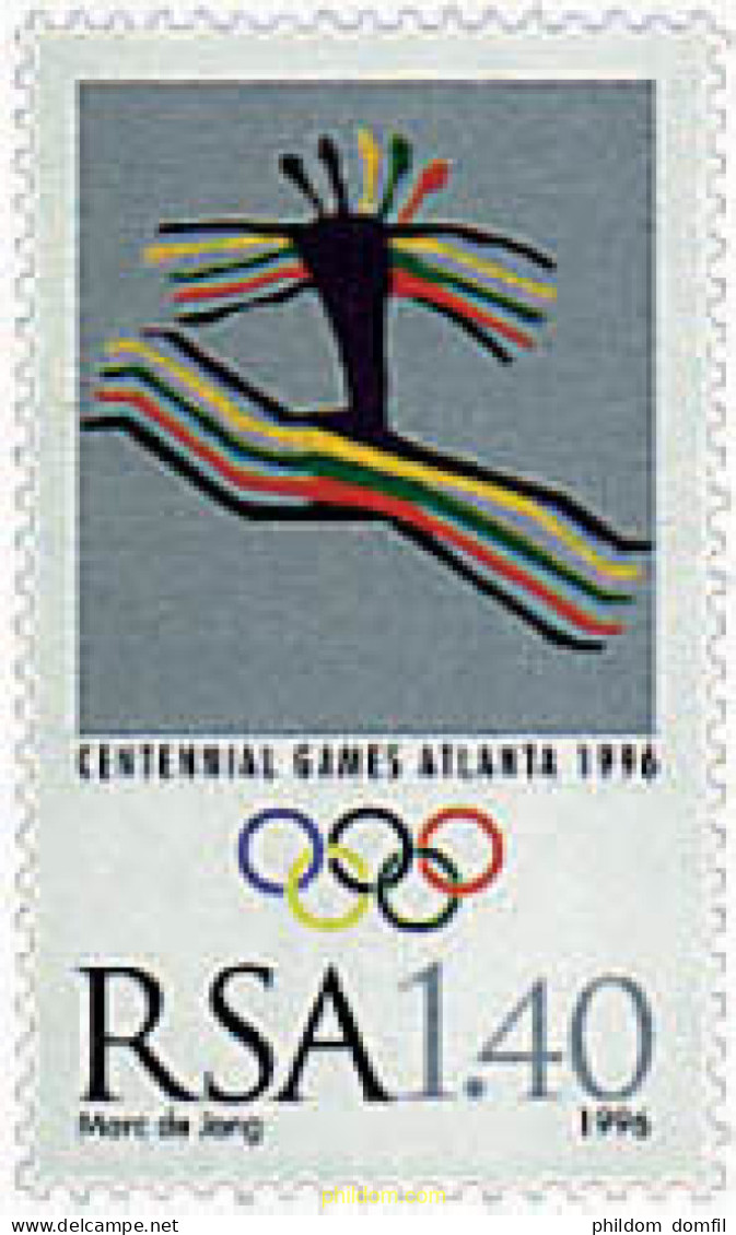 595733 MNH SUDAFRICA 1996 26 JUEGOS OLIMPICOS VERANO ATLANTA 1996 - CENTENARIO DE LOS JUEGOS OLIMPICOS - Nuevos