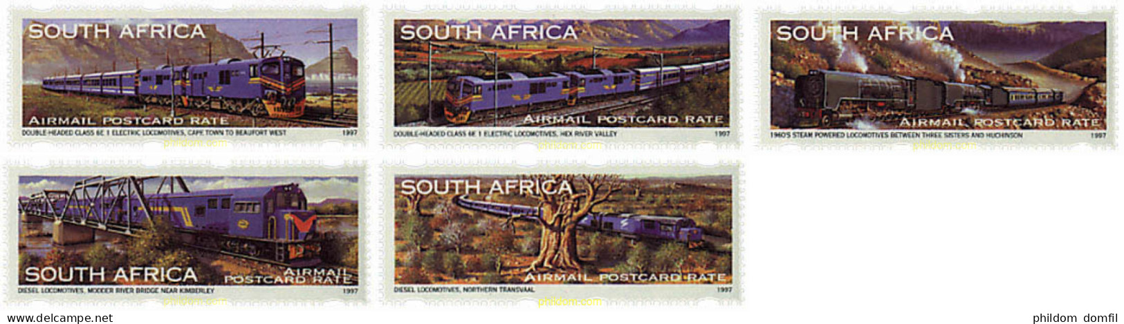 60802 MNH SUDAFRICA 1997 INAUGURACION DEL TREN AZUL - Unused Stamps