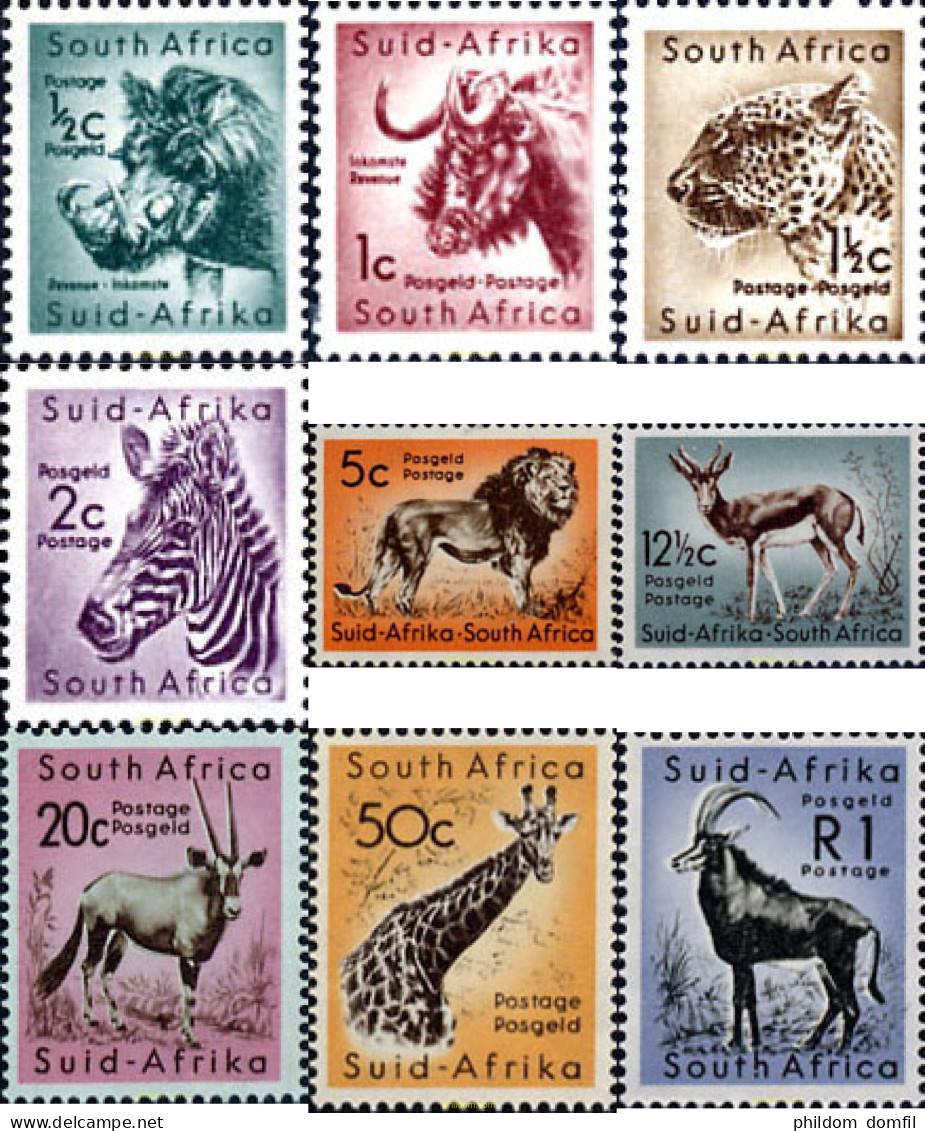 284916 MNH SUDAFRICA 1961 FAUNA DE SUDAFRICA - Unused Stamps
