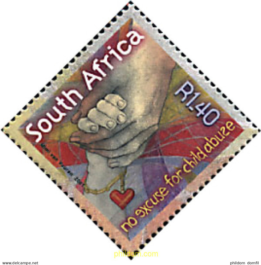 78364 MNH SUDAFRICA 2001 CONTRA EL ABUSO INFANTIL - Nuovi