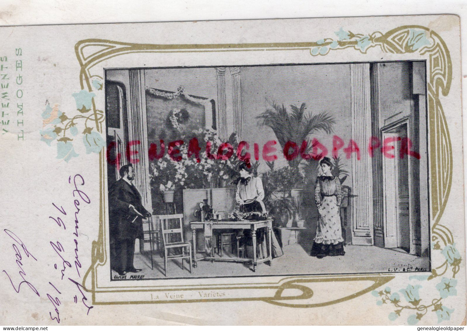 87- LIMOGES -MAGASIN VETEMENTS  A DONY -1903-  RUE DES HALLES- ALEXANDRE DONY ORIGINAIRE DE ST SAINT VICTURNIEN - Kleding & Textiel