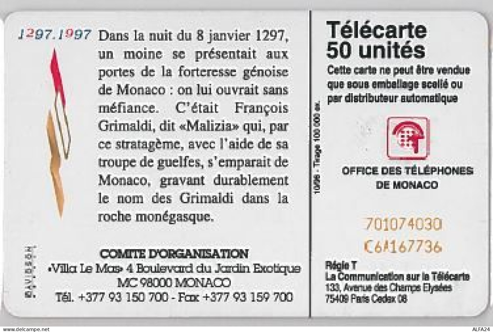 PHONE CARD-MONACO (E45.6.4 - Monaco