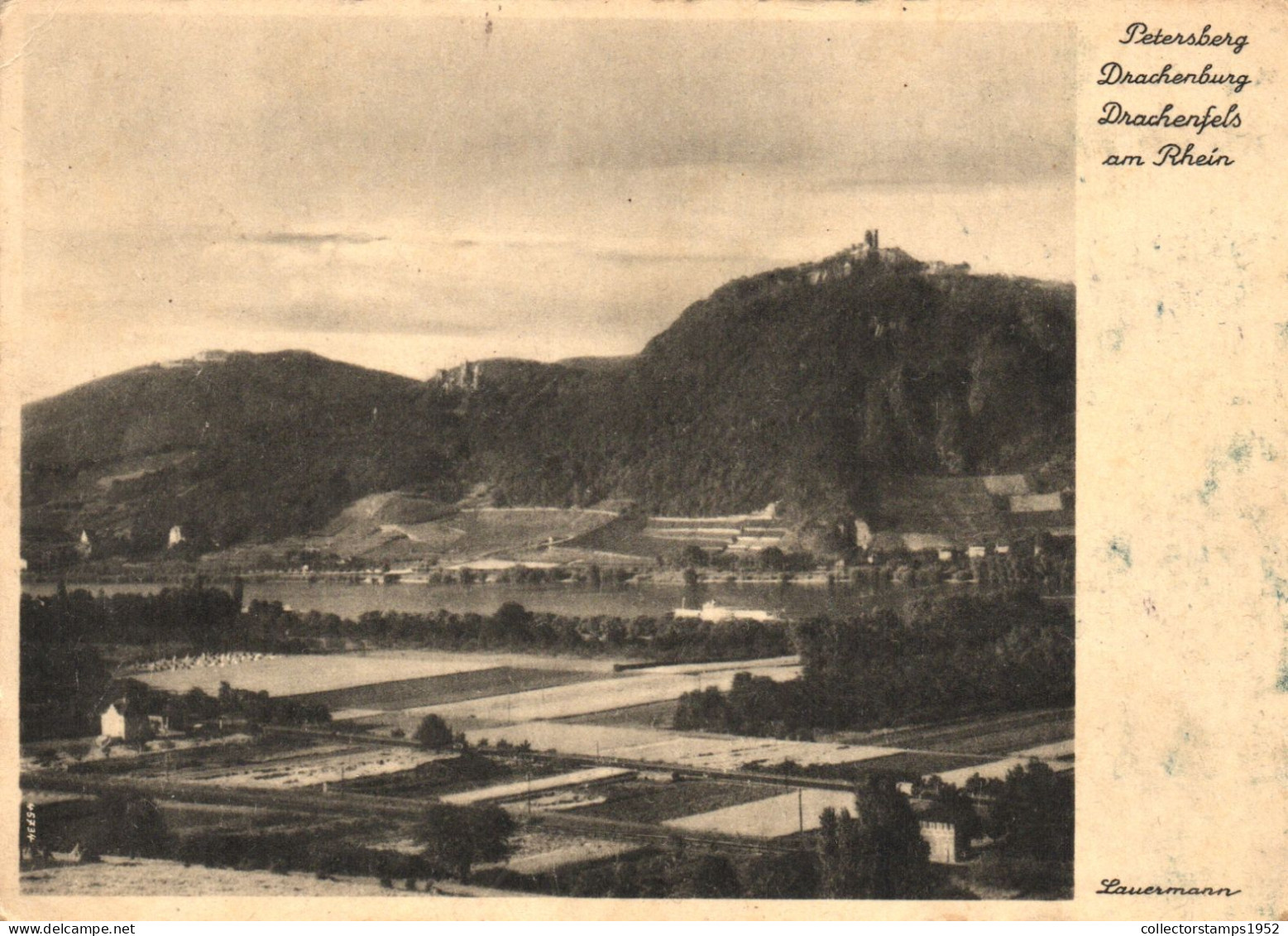 PETERSBERG, DRACHENBURG, DRACHENFELS AM RHEIN, ARCHITECTURE, MOUNTAIN, LAUERMANN, GERMANY - Petersberg