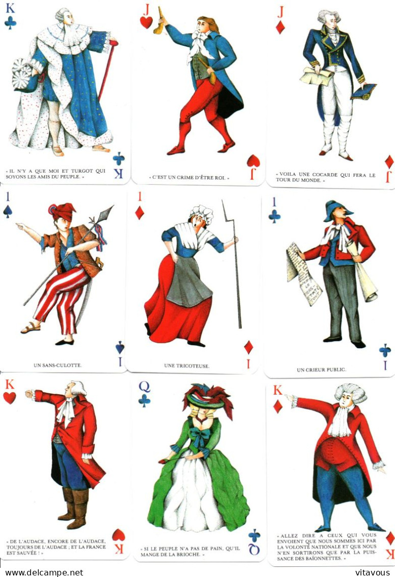 Jeu De 54 Cartes LA REVOLUTION FRANÇAISE Playing Card - 54 Carte