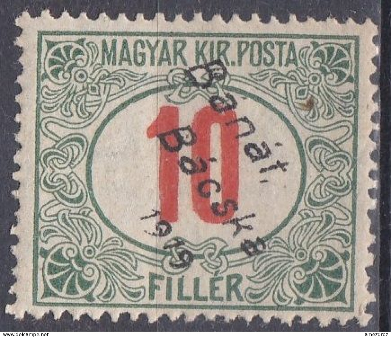 Hongrie Banat Bacska Taxe 1919 Mi 3 * (K3) - Banat-Bacska