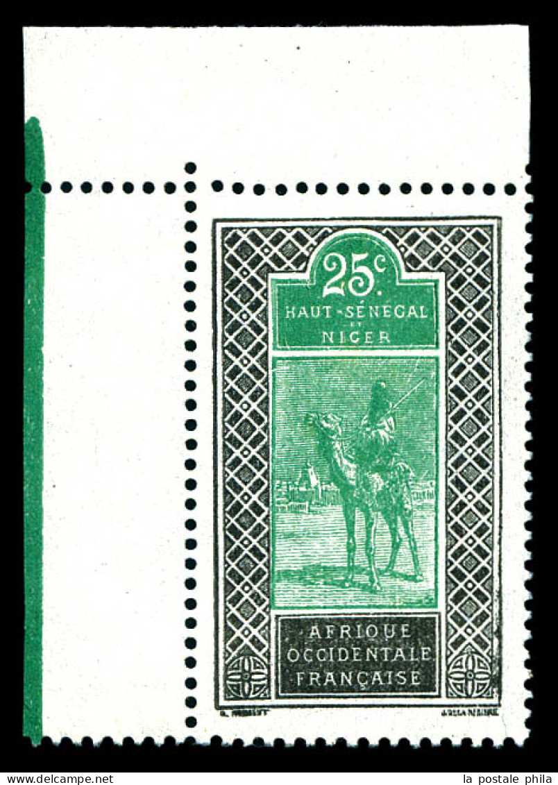 N°27a, 25c Noir Et Vert, Sans Surcharge, Cdf. TB (signé Brun)  Qualité: *  Cote: 280 Euros - Unused Stamps