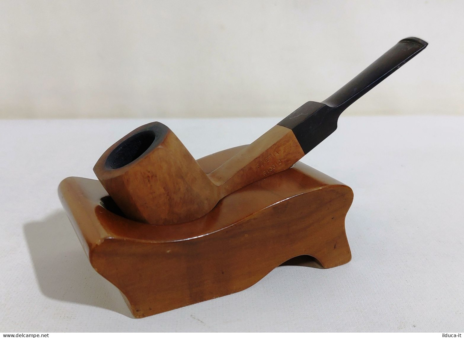 56358 Pipa Di Legno - FUMERIA RIGGIO - Made In Italy - Pipa Fumata - Pipes En Bruyère