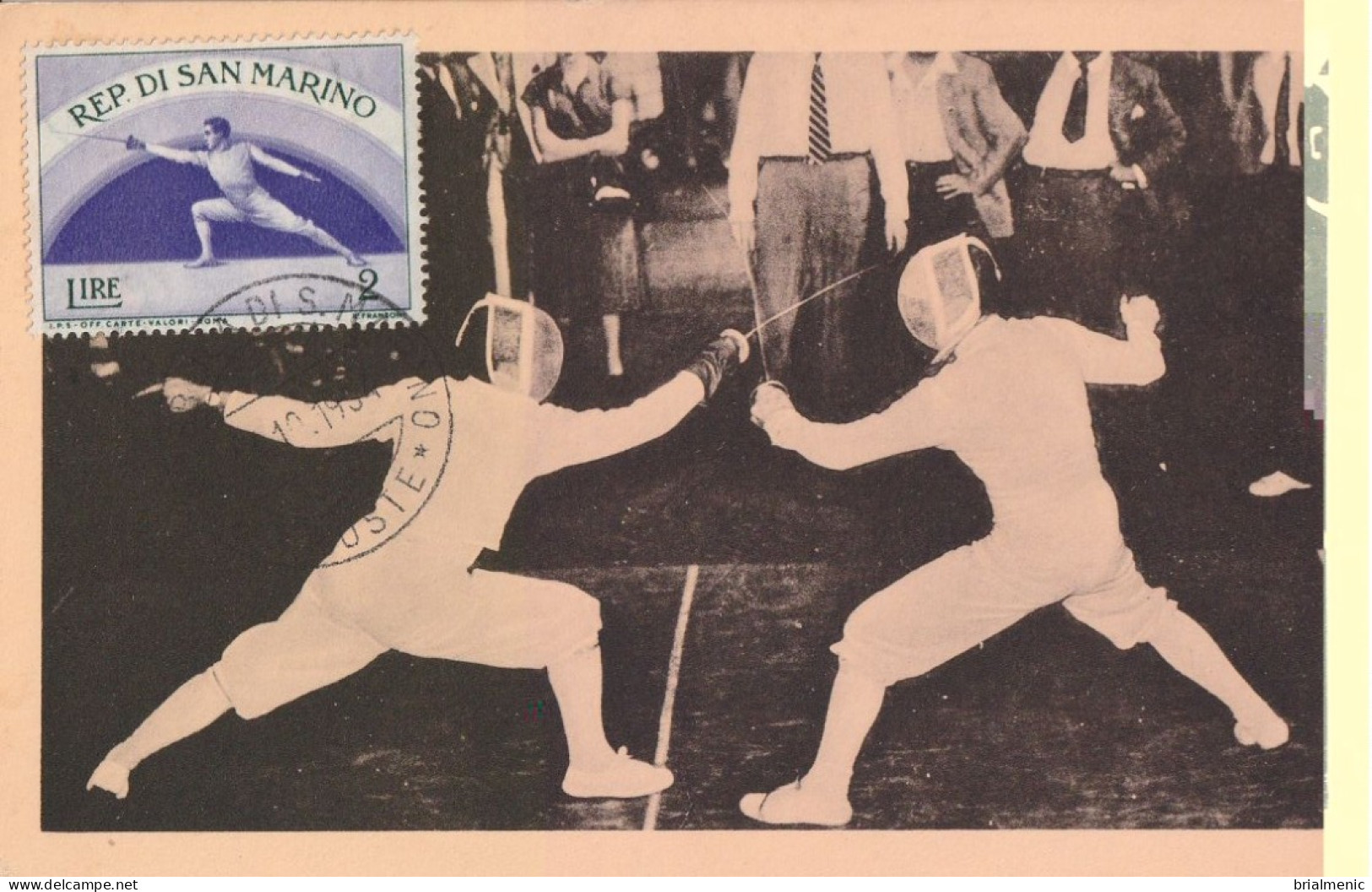 ESCRIME  ( San Marino 1954 ) - Fencing