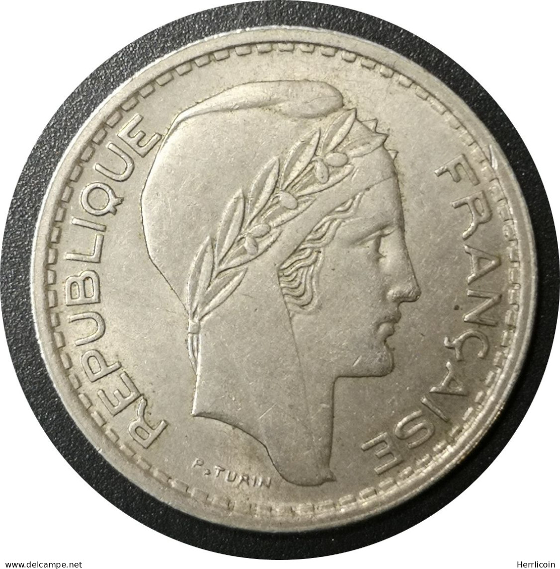 1949   - 10 Francs Turin Cupronickel, Petite Tête  France - 10 Francs