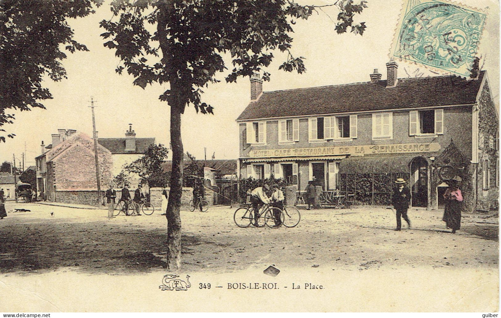 77 Bois Le Roi  La Place  Café Restaurant La Renaissance - Bois Le Roi