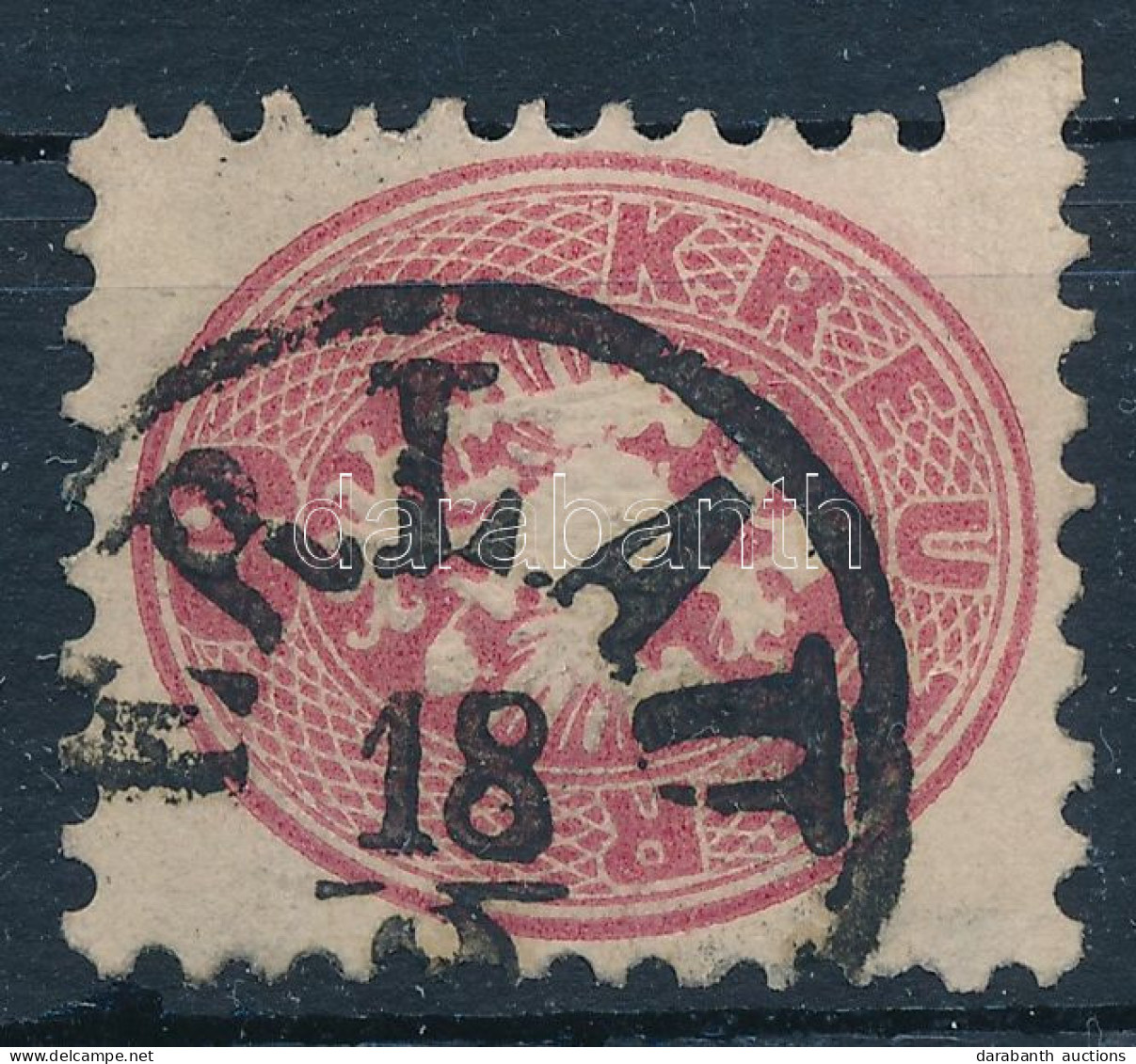 O 1864 5kr Tömbfog / Shifted Perforation "ERLAU" - Autres & Non Classés