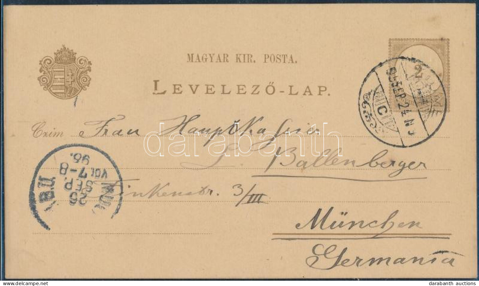 O 1895 2 Db 2kr Díjjegyes Levelezőlap "FIUME" Bélyegzéssel - Otros & Sin Clasificación