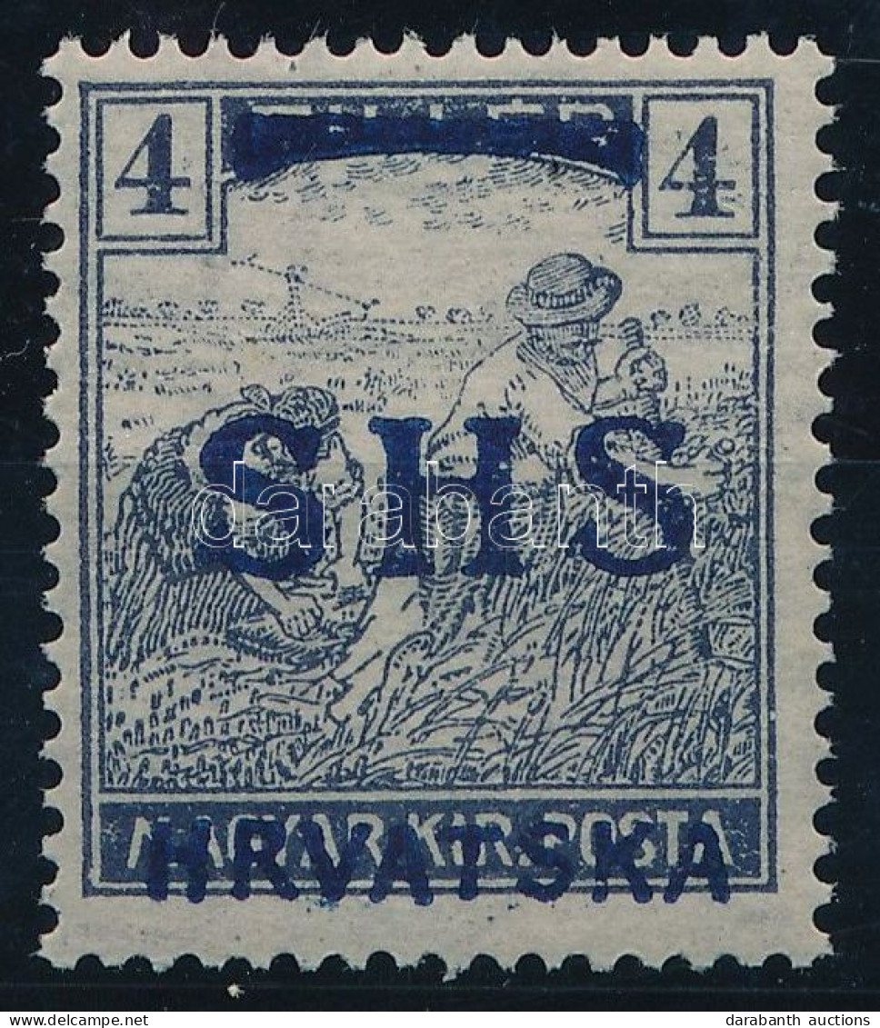 ** SHS 1918 Arató 4f Próbanyomat. Signed: Bodor. Certificate: Zrinjscak - Sonstige & Ohne Zuordnung