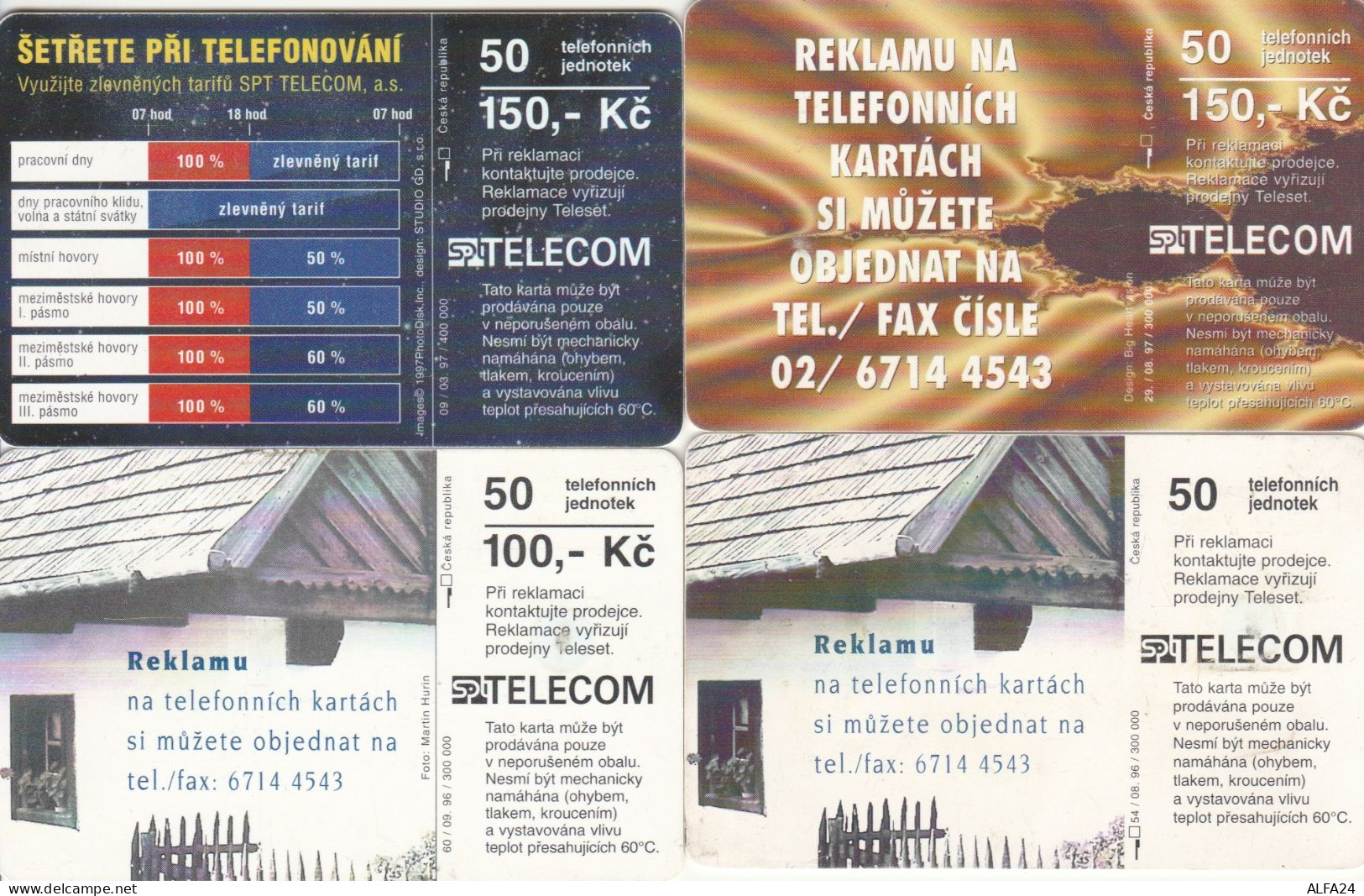 PHONE CARD 4 REPUBBLICA CECA (CK1017 - Tschechische Rep.