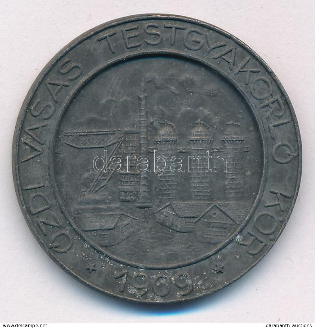 1909. "Ózdi Vasas Testgyakorló Kör 1909 - II. Díj" Fém Díjérem "LUDVIG BP" Gyártói Jelzéssel (34mm) T:XF - Non Classés