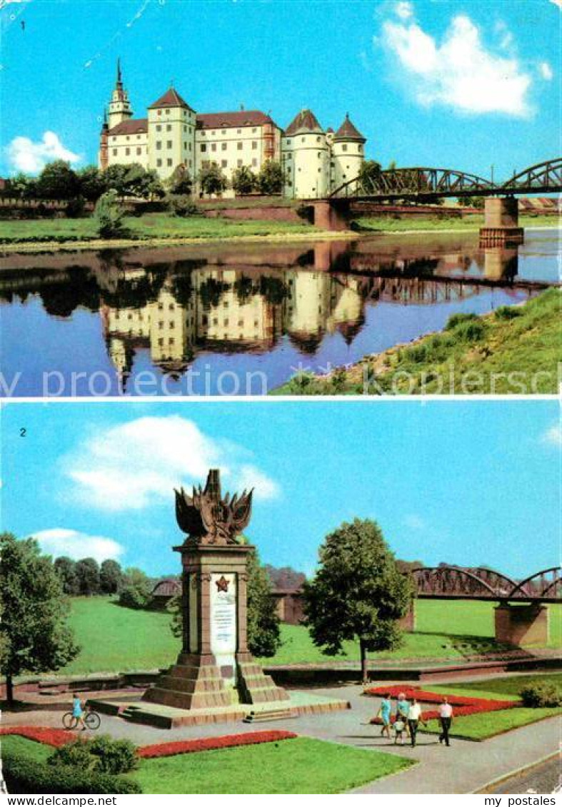 42680424 Torgau Schloss Hartenfels Denkmal Begegnung Elbe Torgau - Torgau