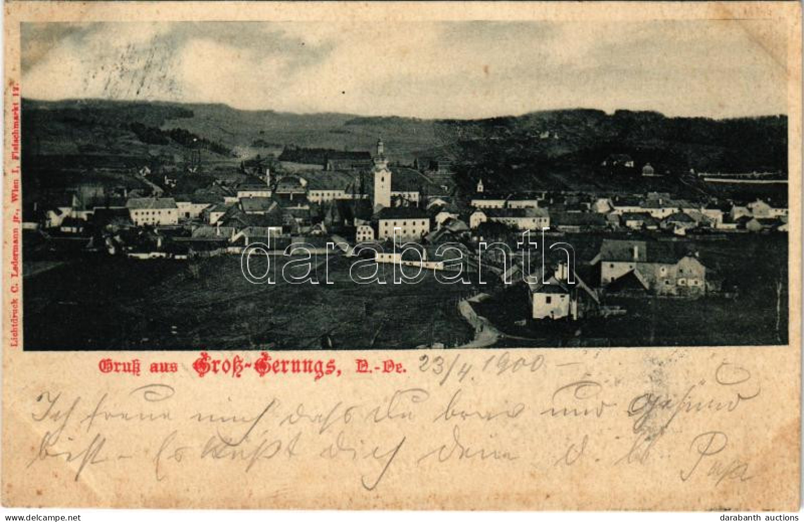 T2/T3 1900 Groß Gerungs, General View (fl) - Non Classés