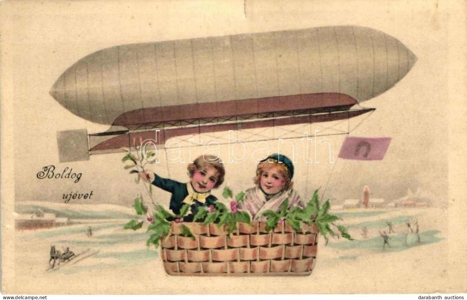 ** T4 New Year, Airship H. H. I. W. Nr. 556. (b) - Non Classés