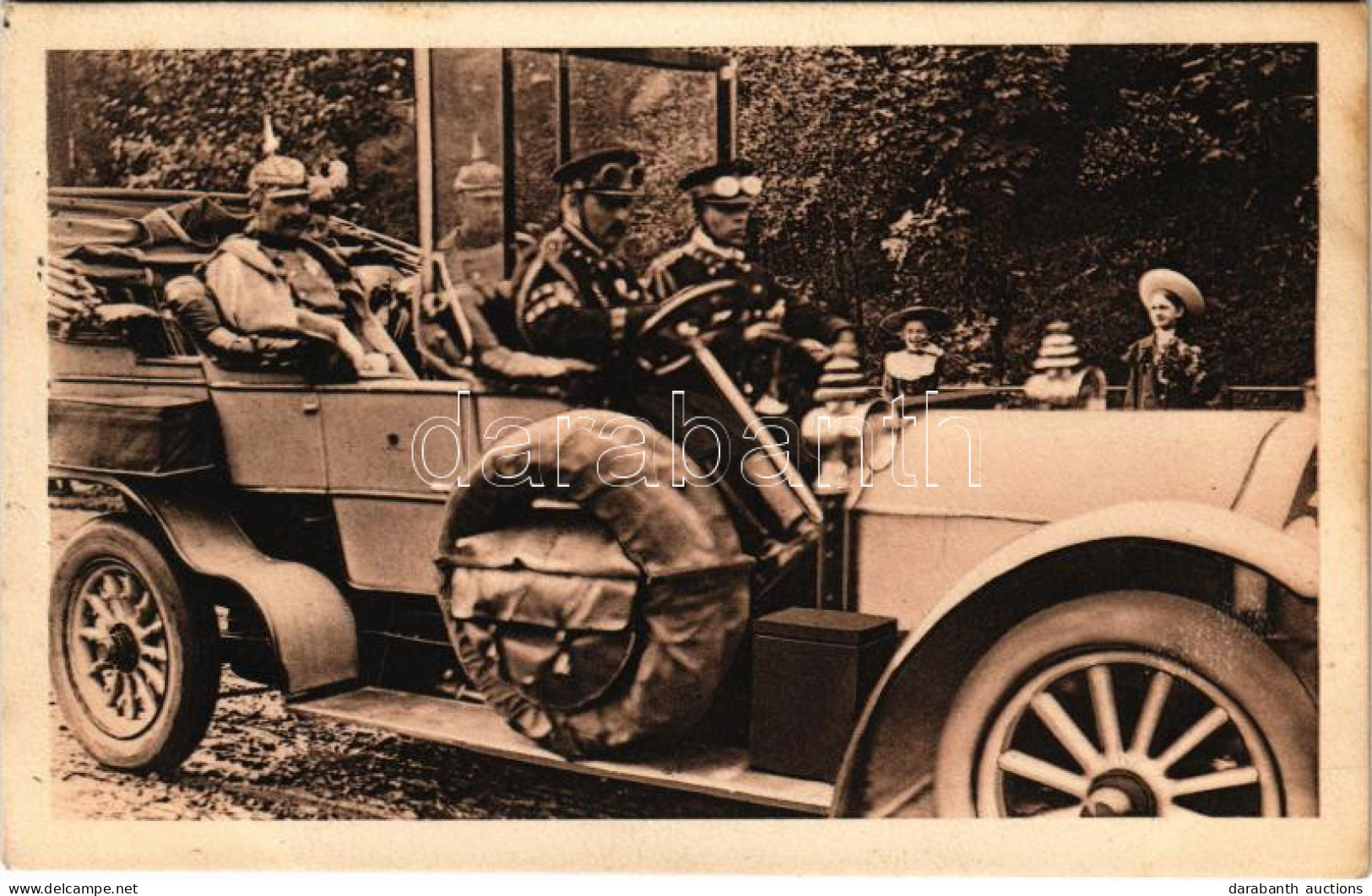 T2/T3 1911 II. Vilmos Császár Autóban / Unser Kaiserhaus, Der Kaiser / Wilhelm II In Automobile - Non Classés