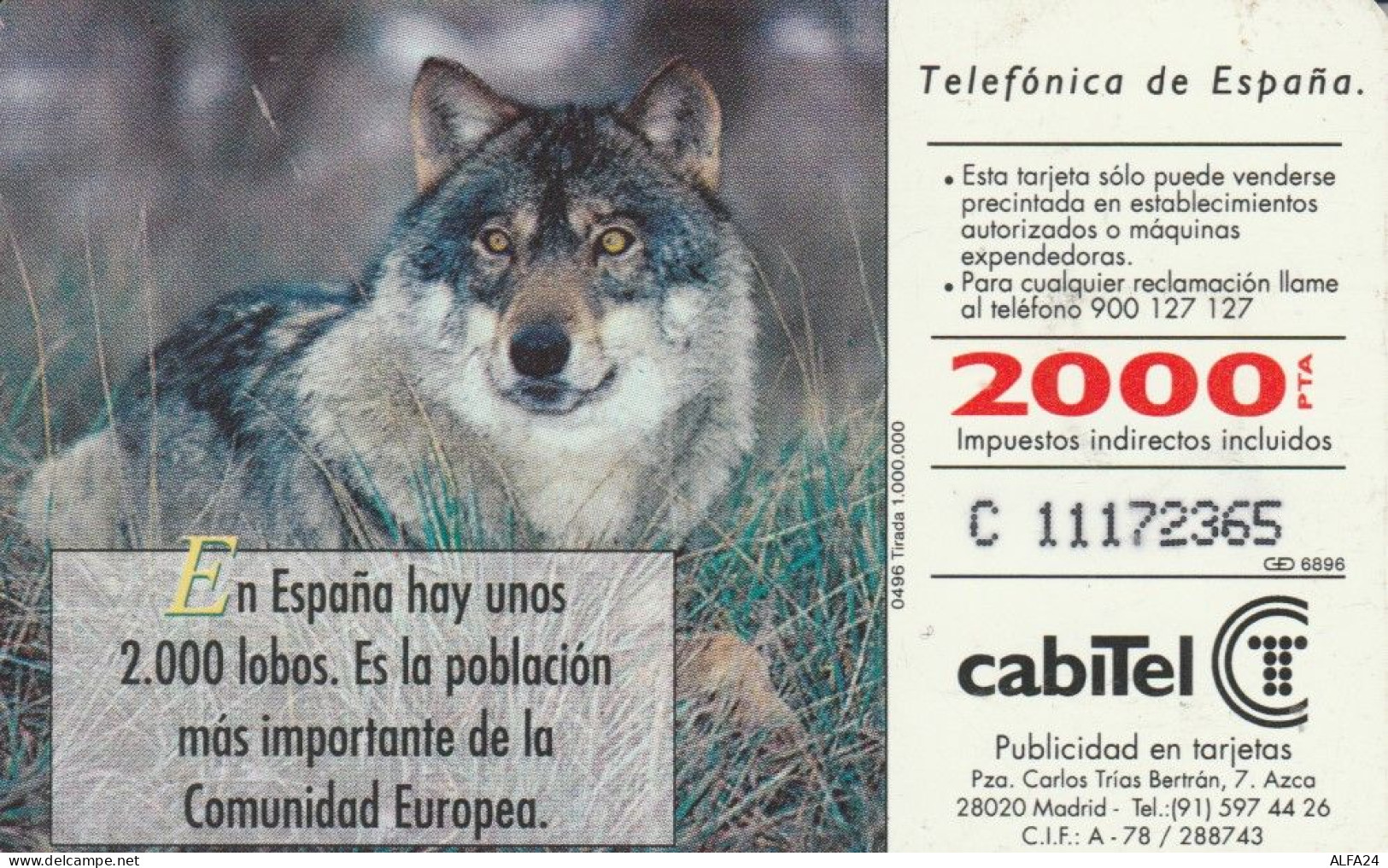 PHONE CARD SPAGNA FAUNA IBERICA (CK7073 - Emissions Basiques