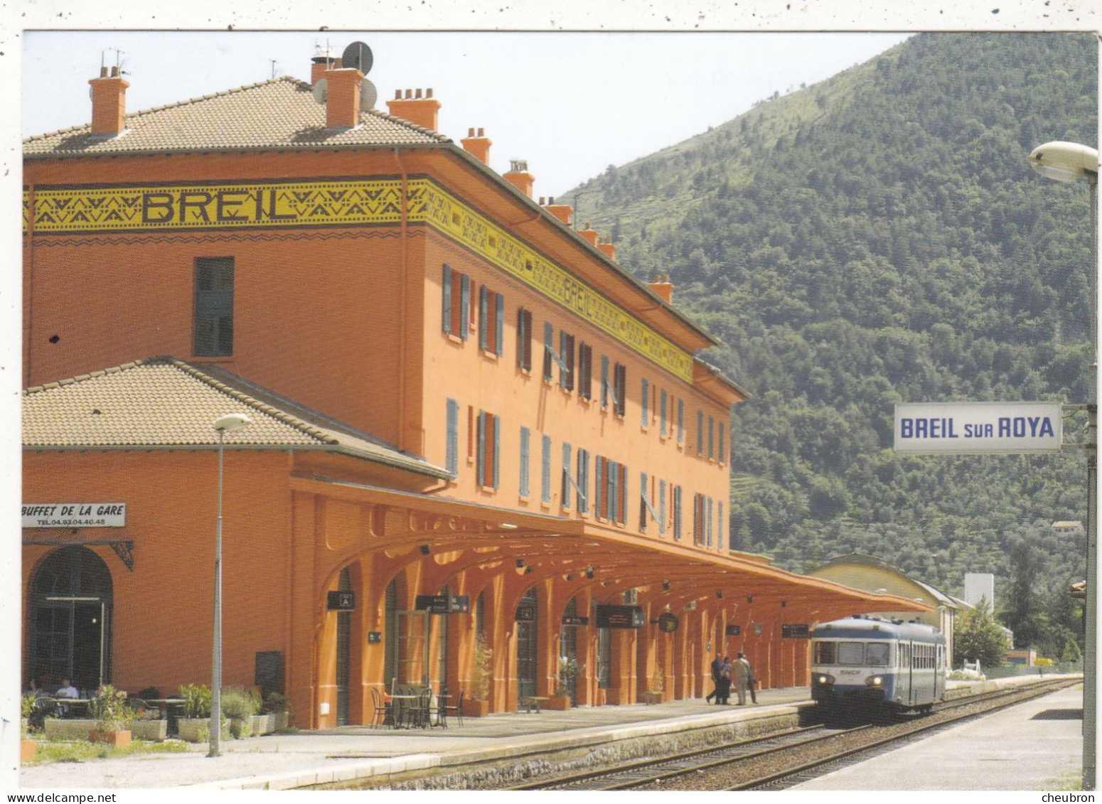 06. BREIL SUR ROYA..CHEMINS DE FER.  ARRIVEE DE L'AUTORAIL X-2804 EN GARE LE 27 JUIN 2007 - Breil-sur-Roya