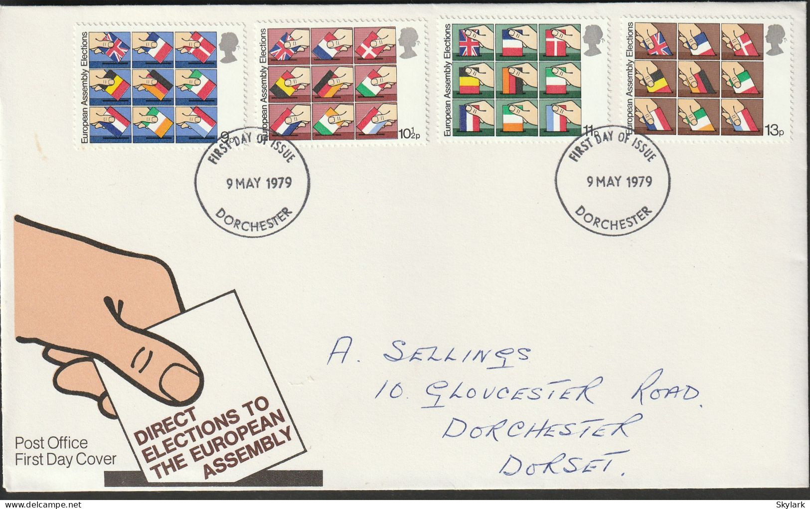 Great Britain   .   1979   .  "Direct Elections To The European Assembly"   .   First Day Cover - 4 Stamps - 1971-1980 Decimal Issues