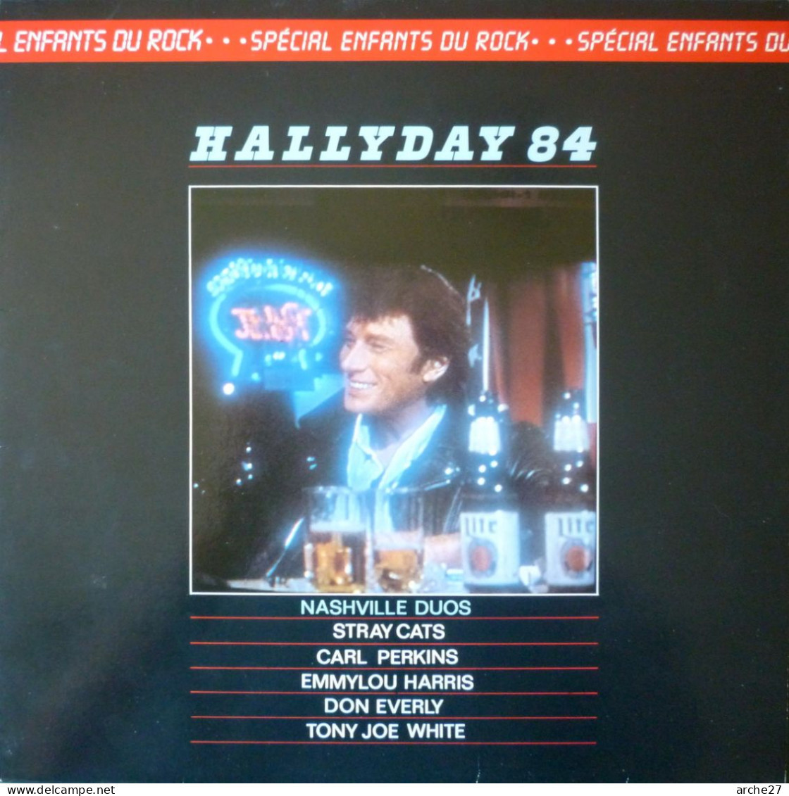 JOHNNY HALLYDAY - LP - 33T - Disque Vinyle - Coffret étui 2 Disques - Hallyday 84 Nashville - 818642 - Rock