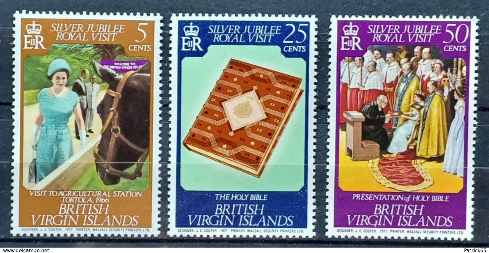 Britse Maagdeneilanden 1977 Silver Jubilee Mi.nrs.324/326 MNH--Unused--Postfris - British Virgin Islands