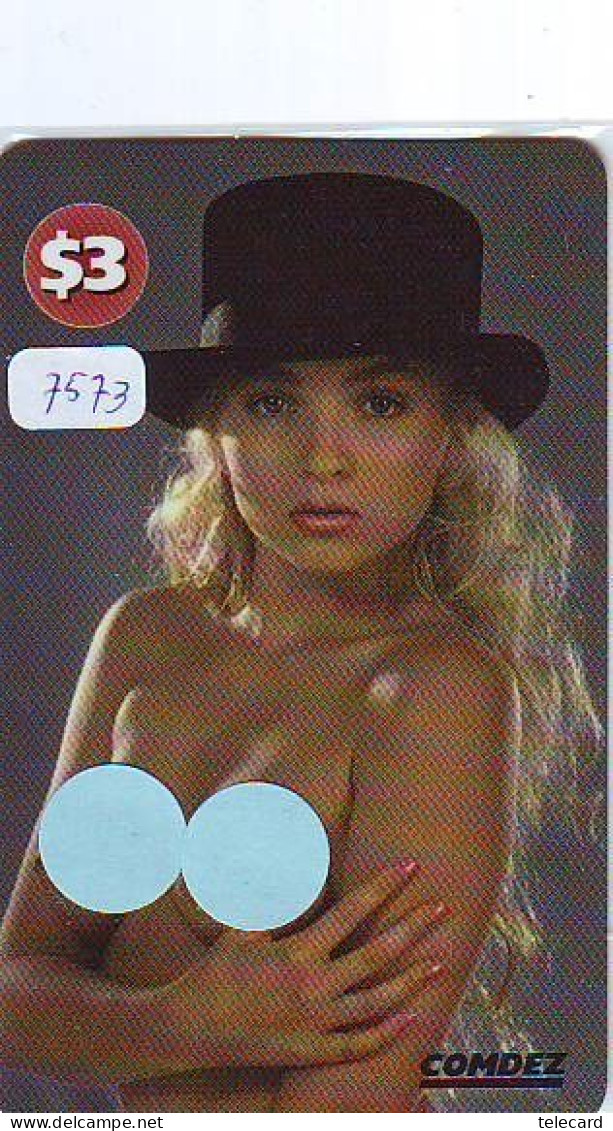 Télécarte USA * EROTIQUE (7573) Mint $ 3.00 EROTIC PHONECARD * BATHCLOTHES  FEMME SEXY LADY LINGERIE - Mode